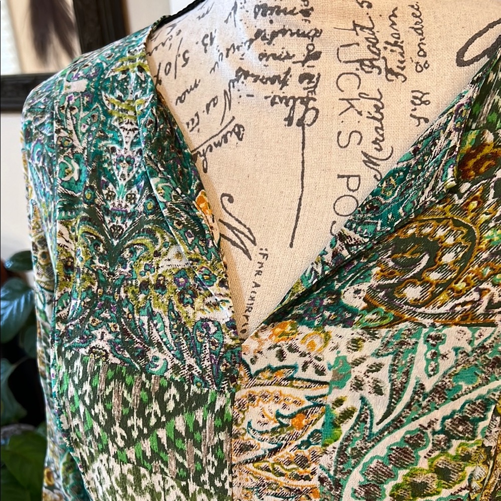 Floreat Multicolor Patterned Dress - image 4